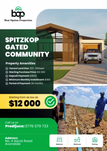 SPITZKOP PARK SMART GATED COMMUNITY RESIDENTIAL DEVELOPMENT