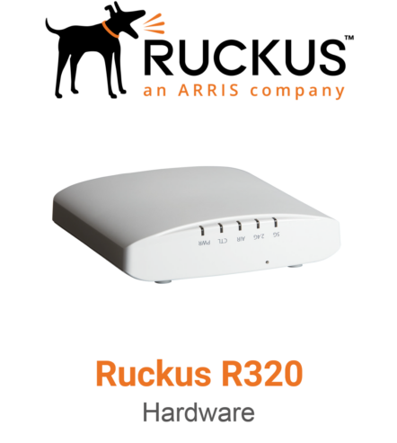 RUCKUS R320 Indoor Wi-Fi access point.